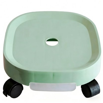 Flower Pot Base with Roller Wheels